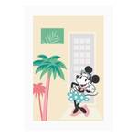 Tableau déco Minnie Mouse Palms Multicolore - Papier - 50 x 70 cm
