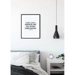 Wandbild Cinderella Quote Mehrfarbig - Papier - 50 cm x 70 cm