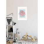 Wandbild Cinderella Rose Mehrfarbig - Papier - 50 cm x 70 cm