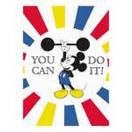 Wandbild Mickey Mouse Do it Mehrfarbig - Papier - 50 cm x 70 cm