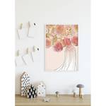Tableau déco Sleeping Beauty Roses Multicolore - Papier - 50 x 70 cm