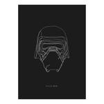 Wandbild Star Wars Lines Dark Side Kylo Mehrfarbig - Papier - 50 cm x 70 cm