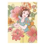 Wandbild Snow White Flowers Mehrfarbig - Papier - 50 cm x 70 cm