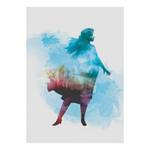 Poster Frozen Anna Aquarell Multicolore - Carta - 50 cm x 70 cm