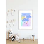 Poster Winnie Pooh Clouds Multicolore - Carta - 50 cm x 70 cm