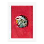 Wars Helmets Star Pilot Wandbild Rebel