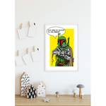 Star Boba_Fett Quote Comic Wandbild Wars