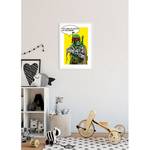 Wandbild Star Wars Comic Quote Boba_Fett Mehrfarbig - Papier - 50 cm x 70 cm