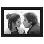 Wandbild Star Wars Leia Han Love Schwarz / Weiß - Papier - 70 cm x 50 cm