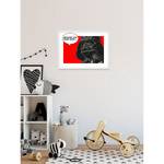 Wandbild Star Wars Comic Quote Vader Schwarz / Rot - Papier - 70 cm x 50 cm