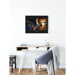 Wandbild Star Wars Endor Orbit War Mehrfarbig - Papier - 70 cm x 50 cm