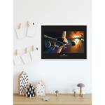 Wandbild Star Wars Endor Orbit War Mehrfarbig - Papier - 70 cm x 50 cm