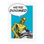 Wandbild Comic Quote Droids Wars Star