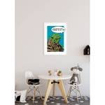 Wandbild Star Wars Comic Quote Yoda Mehrfarbig - Papier - 50 cm x 70 cm