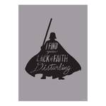 Wars Star Vader Wandbild Silhouette