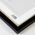 Bilderrahmen Holz Elegant Papier / Massivholz - 50 cm x 70 cm - Schwarz