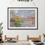 Tableau Claude Monet, La Seine II Papier / Pin - Multicolore - 70 x 50 cm