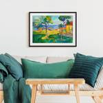 Poster con cornice Munch Il giardino II Carta / Pino - Verde - 100 x 70 cm