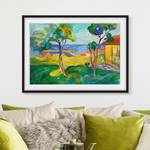 Tableau Munch, Jardin de Asgardstrand II Papier / Pin - Vert - 70 x 50 cm