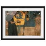 Afbeelding Gustav Klimt Die Musik II papier/grenenhout - groen - 70 x 50 cm