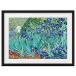 Tableau van Gogh, Iris II Papier / Pin - Bleu - 70 x 50 cm