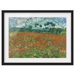 Afbeelding Van Gogh Klaprozenveld II papier/grenenhout - rood - 100 x 70 cm