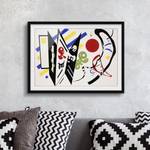 Afbeelding Kandinsky Reciproque II papier/grenenhout - meerdere kleuren - 70 x 50 cm