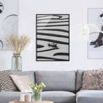 Afbeelding Beauty of Simple Life papier/grenenhout - zwart/wit - 70 x 100 cm