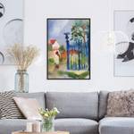 Afbeelding August Macke Gartentor papier/grenenhout - meerdere kleuren - 50 x 70 cm