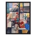 Tableau August Macke, Homme avec l’âne Papier / Pin - Multicolore - 70 x 100 cm