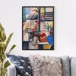 Afbeelding August Macke Man met Ezel V papier/grenenhout - meerdere kleuren - 70 x 100 cm