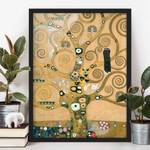 Tableau déco Klimt L’Arbre de vie V Papier / Pin - Doré - 50 x 70 cm