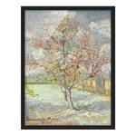 Bild van Gogh Blühende Pfirsichbäume Papier / Kiefer - Grün - 70 x 100 cm