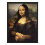 Bild Leonardo da Vinci Mona Lisa Papier / Kiefer - Grün - 50 x 70 cm