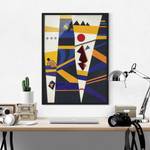 Poster con cornice Kandinsky Legame Carta / Pino - Multicolore - 50 x 70 cm