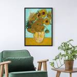 Poster con cornice Van Gogh Girasoli Carta / Pino - Giallo - 70 x 100 cm