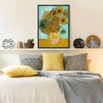 Poster con cornice Van Gogh Girasoli Carta / Pino - Giallo - 70 x 100 cm