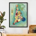 Poster con cornice Kandinsky Triangolo Carta / Pino - Multicolore - 70 x 100 cm