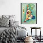 Afbeelding Wassily Kandinsky Driehoek papier/grenenhout - meerdere kleuren - 50 x 70 cm