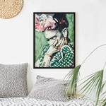 Afbeelding Frida Kahlo Collage No.3 V papier/grenenhout - groen - 70 x 100 cm