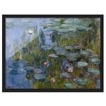 Afbeelding Monet Waterlelies Nympheas I papier/grenenhout - lila