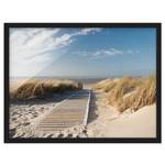 Bild Ostsee Strand I Papier / Kiefer - Beige - 100 x 70 cm
