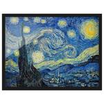 Afbeelding Van Gogh Sterrennacht V papier/grenenhout - blauw