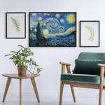 Afbeelding Van Gogh Sterrennacht V papier/grenenhout - blauw