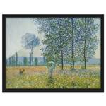 Bild Claude Monet Felder im Frühling I Papier / Kiefer - Grün