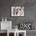 Afbeelding Kandinsky Reciproque I papier/grenenhout - meerdere kleuren
