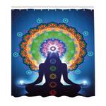 Tenda da doccia Mandala Chakra Poliestere - Multicolore - 175 x 220 cm