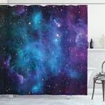 Douchegordijn Galaxy polyester - navy lila - 175 x 200 cm