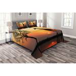 Bedsprei-set Giraffe in Bos polyester - oranje/zwart - 220 x 220 cm