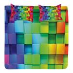Bedsprei-set Rainbow Color polyester - meerdere kleuren - 220 x 220 cm